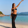Women's 3 Piece Zebra Cheetah Bikini Sets Polka Dots Strapless Bathing Suit with Swimsuit Coverup