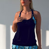 Tankini Swimsuits for Women - Two Piece Tummy Control Bathing Suit with Shorts Modest Swimwear