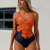 One Piece Bathing Suit for Women Tummy Control Swimsuit Slimming Vintage Swimwear