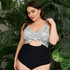 Women's One Piece Swimsuits Tummy Control Cutout High Waisted Bathing Suit Wrap Tie Back 1 Piece Swimsuit