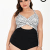 Women's One Piece Swimsuits Tummy Control Cutout High Waisted Bathing Suit Wrap Tie Back 1 Piece Swimsuit