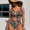 Womens Sexy Bikini Sets Triangle Top Two Piece Swimsuit Halter V Neck Mid Rise Tie Side Bathing Suit