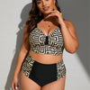Women's Bikini Sets Two Piece Swimsuit High Waisted V Neck Twist Front Adjustable Spaghetti Straps Bathing Suit