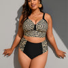 Women's Bikini Sets Two Piece Swimsuit High Waisted V Neck Twist Front Adjustable Spaghetti Straps Bathing Suit