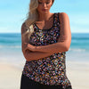 Plus Size Tankini Swimsuits - Women Two Piece Tankini Top with Shorts Flowy Swimsuit 2026 Bathing Suits