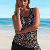 Plus Size Tankini Swimsuits - Women Two Piece Tankini Top with Shorts Flowy Swimsuit 2026 Bathing Suits