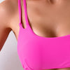 Women's Bikini Top, Scoop Neck Bathing Suit Top with Adjustable Criss Cross Back, Padded Sports Bra Swim Tops Only