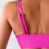 Women's Bikini Top, Scoop Neck Bathing Suit Top with Adjustable Criss Cross Back, Padded Sports Bra Swim Tops Only