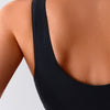 Women's Sports Bra Bikini Tops Racerback Swim Top Scoop Neck Bathing Suits Top Modest Padded Crop Tops Swimsuit Only