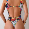 Women One Piece Swimsuits Ruched Slimming Bathing Suits Vintage Swimwear