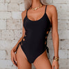 One Piece Swimsuit Women Tie Side High Cut Bathing Suits Tummy Control Swim Suit 2026 Ruched Monokinis