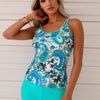 Tankini Swimsuits for Women 2026 Tummy Control Two Piece Bathing Suits with Sporty Pockets Swim Shorts
