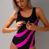 Women's Mesh One Piece Swimsuit Tummy Control Sexy Bathing Suit Push Up Swim Suit Slimming Swimwear