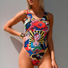 Women One Piece Swimsuits Ruched Slimming Bathing Suits Vintage Swimwear
