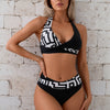Women Two Piece Bathing Suits Push Up Bikini Set Halter Swimsuit Vintage Swimwear
