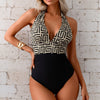 Women Swimsuit One Piece Bathing Suit Deep V Neck Crisscross Back Adjustable Strap