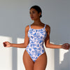 One Piece Bathing Suit for Women Tummy Control Swimsuit Slimming Vintage Swimwear