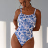 One Piece Bathing Suit for Women Tummy Control Swimsuit Slimming Vintage Swimwear