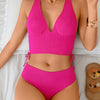 Women's High Waisted Bikini Sets - Floral Print 2 Piece Swimsuits Tummy Control Modest Bathing Suit