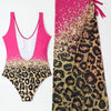 Two Piece Skirt Set Women Sexy Halter Backless Bodysuit and Wrap Tied High Split Summer Maxi Skirt Set