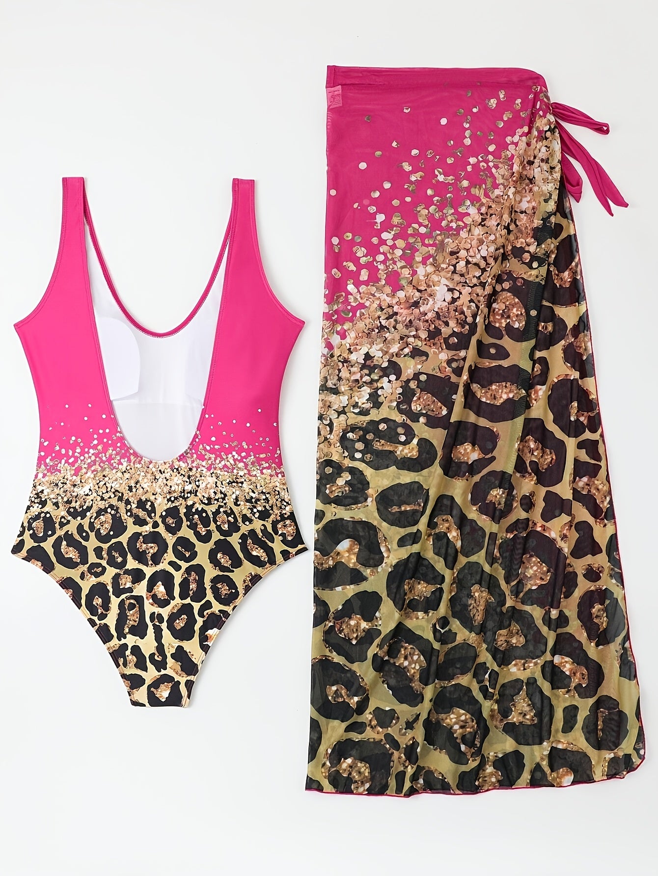 Two Piece Skirt Set Women Sexy Halter Backless Bodysuit and Wrap Tied High Split Summer Maxi Skirt Set