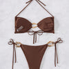 Women's Halter Bikini Sets Ring Linked Two Piece Swimsuit Cheeky Swim Bathing Suit 2026