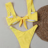 Women's High Waisted Bikini with Skirt Whip Stitch 2 Piece Swimsuits Tummy Control Bathing Suit