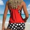Two Piece Tankini Swimsuits for Women Tummy Control Two Piece Modest Bathing Suits Floral Skirt
