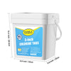 22 lbs 3 Inch Stabilized Chlorine Tablets for Sanitizing Swimming Pools, Slow Dissolving 90% available chlorine